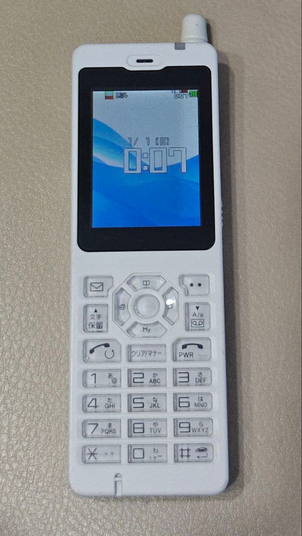 ☆中古品☆Fujitsu WX01JA(F) PHS本体 ホワイト☆訳あり品☆ - メルカリ