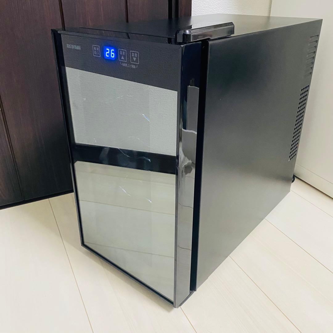アイリスオーヤマ IRIS ワインセラー 2023年 IRIS OHYAMA（アイリスオーヤマ） ワインセラー 12本 ペルチェ式 家庭