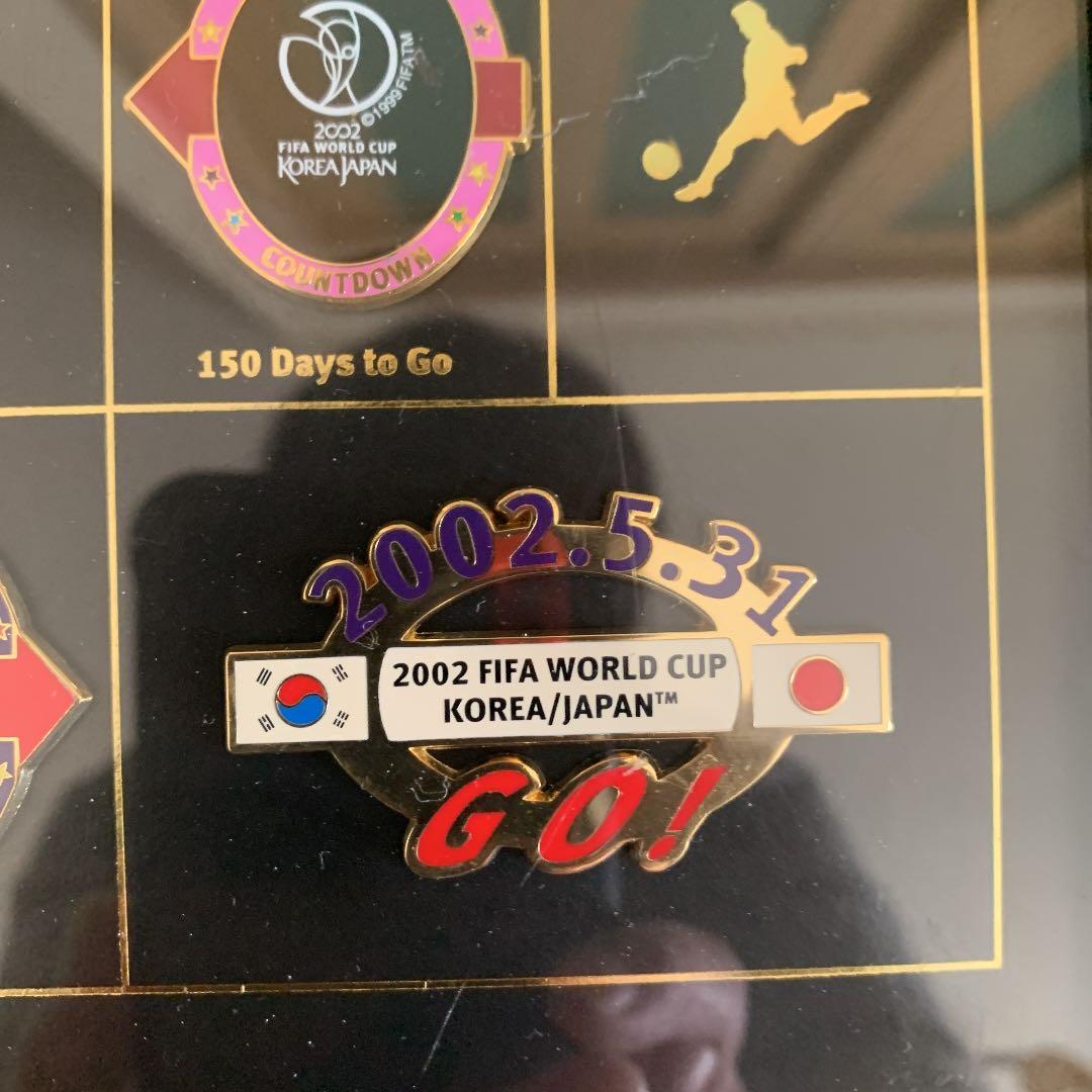 ワールドカップ!! 2002サッカー日韓W杯 カウントダウンピンバッジ