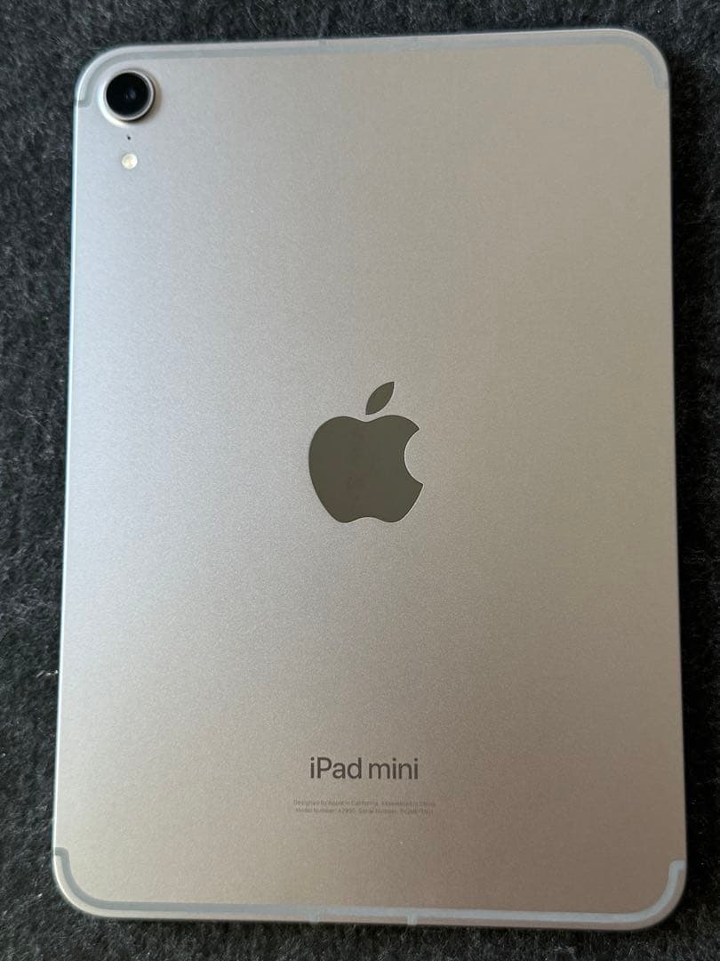 美品 Apple iPad mini A17pro 128GB セルラー SIMフリー】iPad mini (A17 Pro) 8.3型 Wi-Fi + Cellularモデル