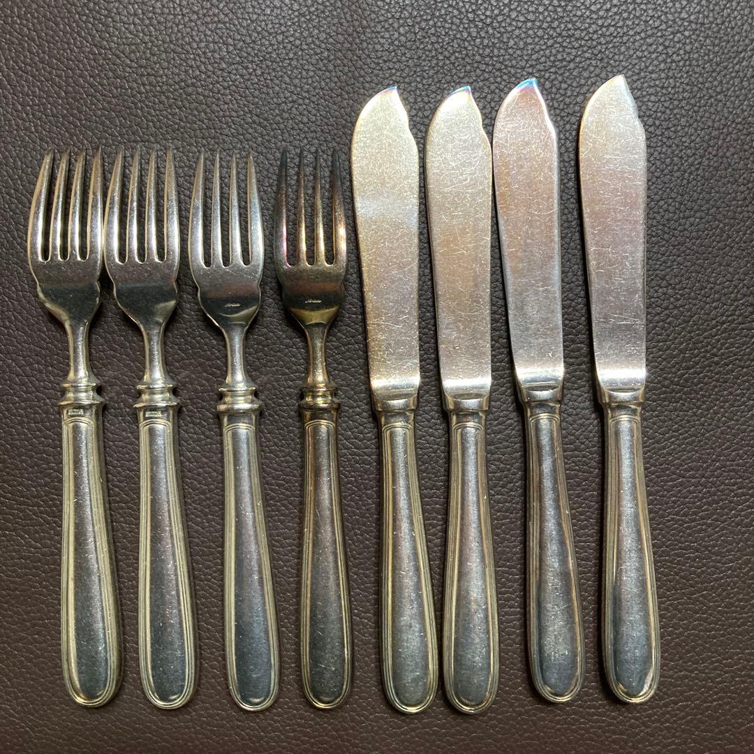 ノリタケ ナイフフォークEPNS(銀メッキ) 8本セットヴィンテージ