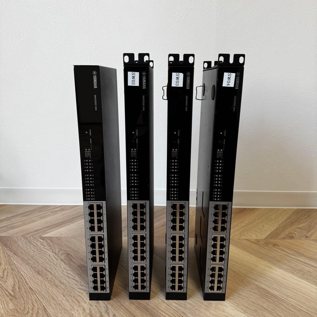 【4台セット】YAMAHA SWX2200-24G 24ポートスイッチングハブ YAMAHA（ヤマハ） SWX2200-24G スマートL2スイッチ 24ポート : 商材館