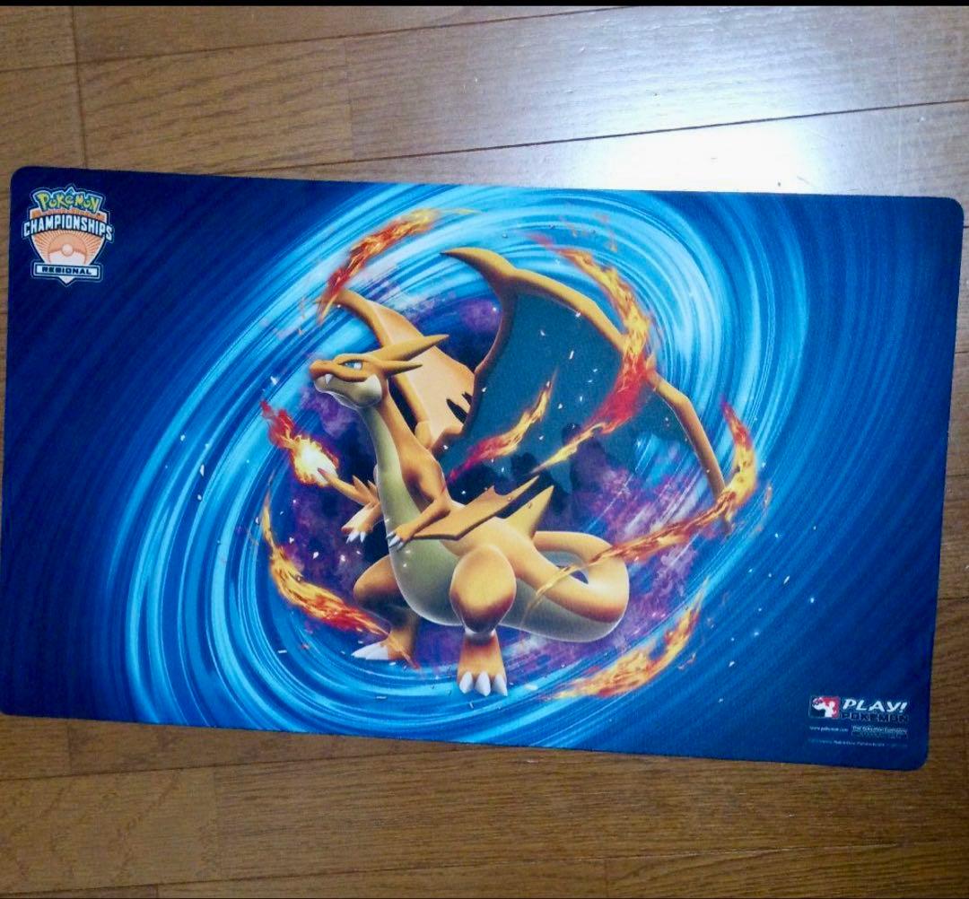 海外　メガリザードン　プレイマット プレイマット『海外/メガリザードンX(IC2026/EUROPEロゴ)』【サプライ