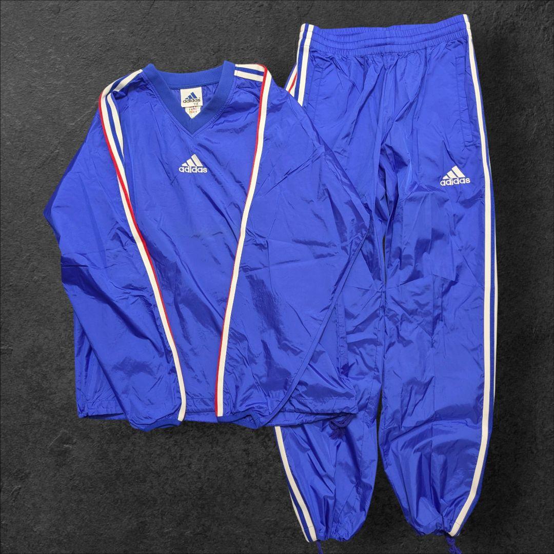 【美品】００s adidas ピステ セットアップ ブルー ドローコード ｙ２ｋ 美品】00s adidas ピステ セットアップ ブルー ドローコード y2k