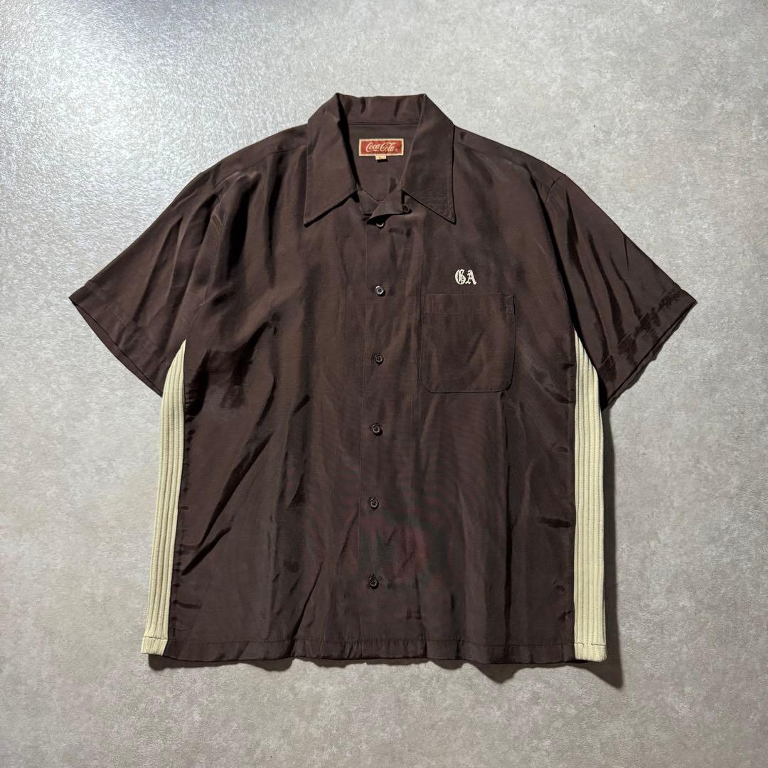 希少 90s Coca Cola コカコーラ ボウリングシャツ 開襟 刺繍 - メルカリ