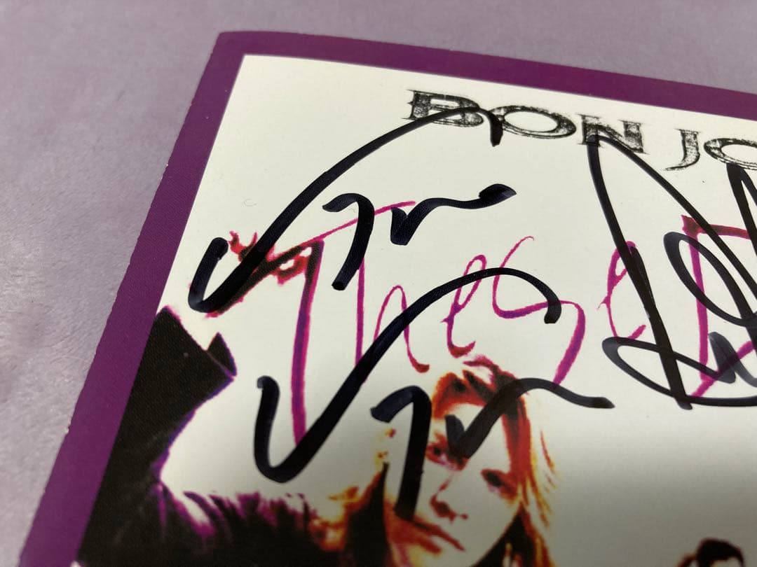 レア bon jovi 直筆 サイン CD ボンジョビ ボンジョヴィ - メルカリ