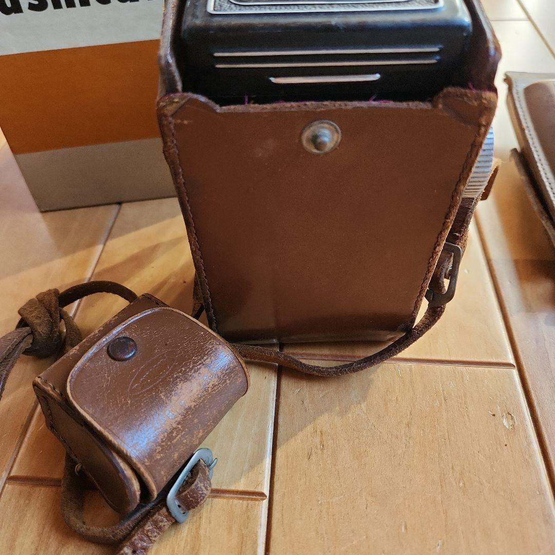 Yashicaflex 二眼レフカメラ レザーケース付き - メルカリ