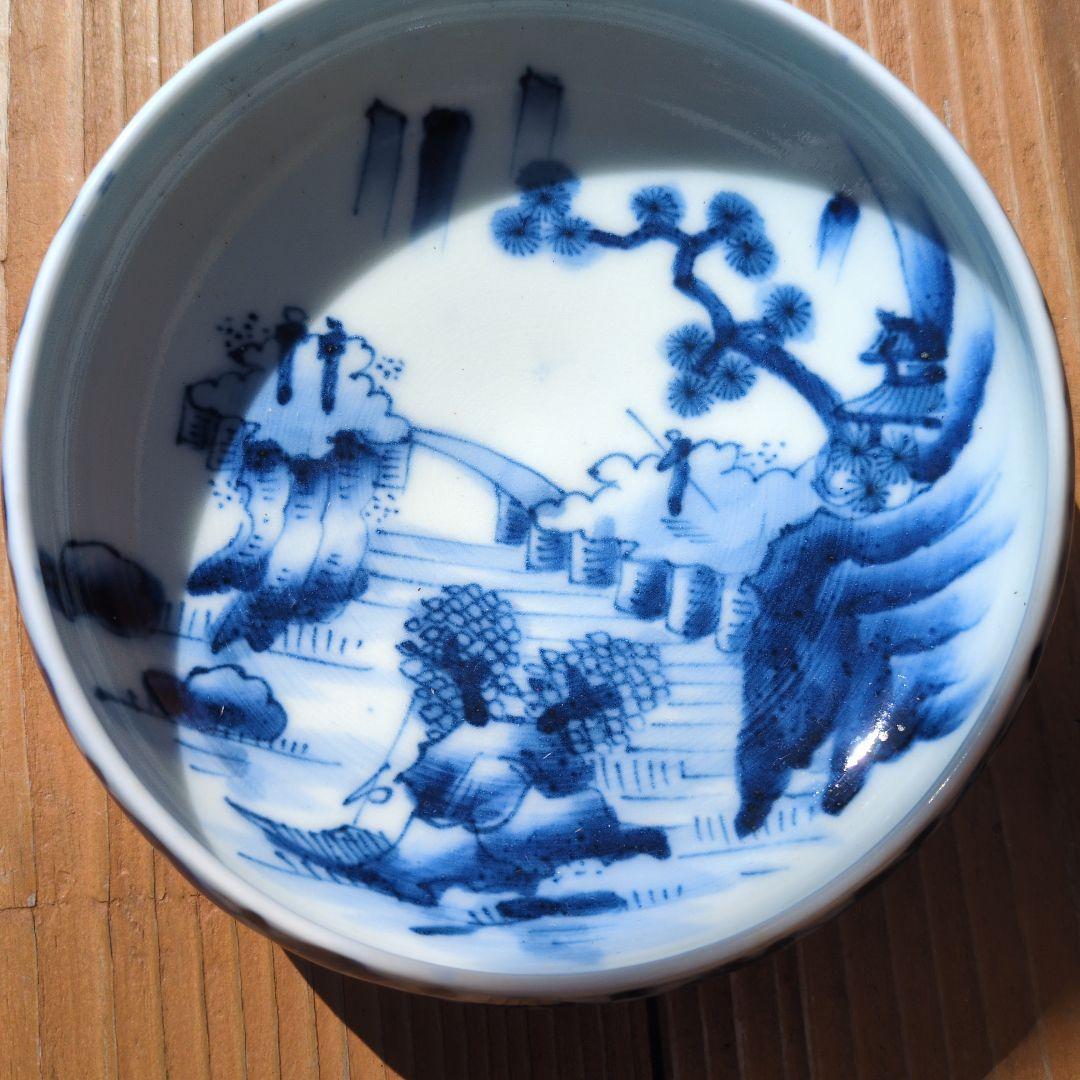 青白い風景画の陶器皿 伊万里山水模様 皿20枚 - メルカリ