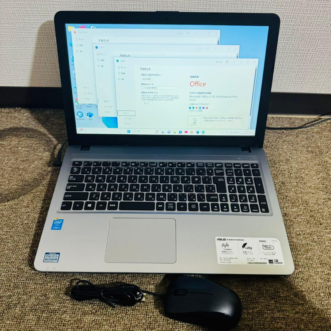 S275 ASUSノートパソコンWEBカメラSSDサクサク動くWindows11 - メルカリ