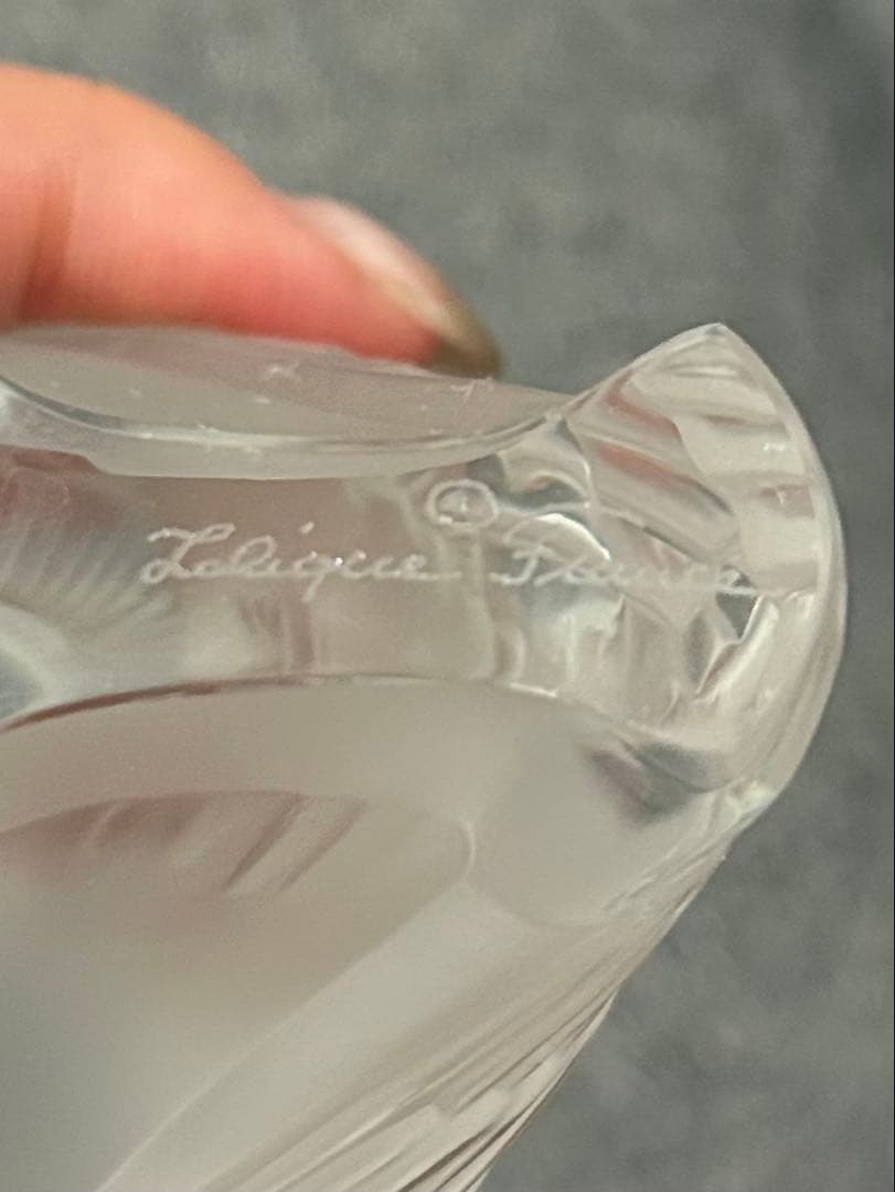 LALIQUE ラリック ふくろう クリスタル シュエットフリソン オブジェ