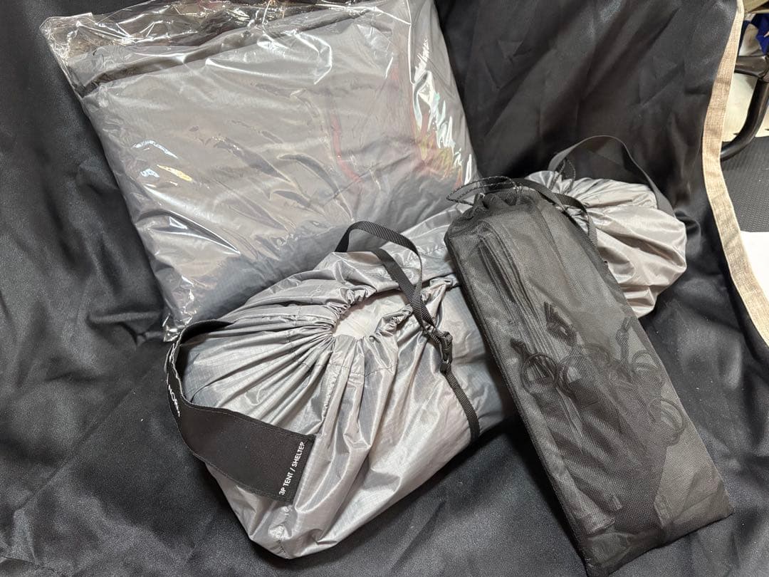 NORM 3P muraco グランドシート付 muraco（ムラコ） NORM 3P BLACK ノーム グランドシートセット ドーム