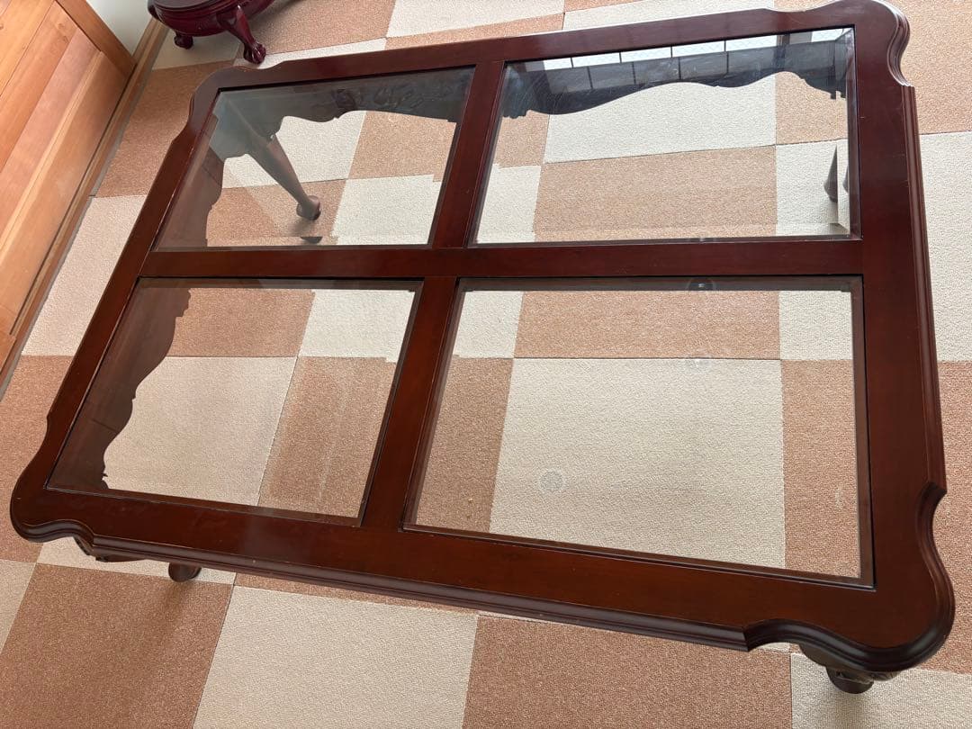 超美品 アメリカ家具定価20数万円、イーセンアーレン センター硝子