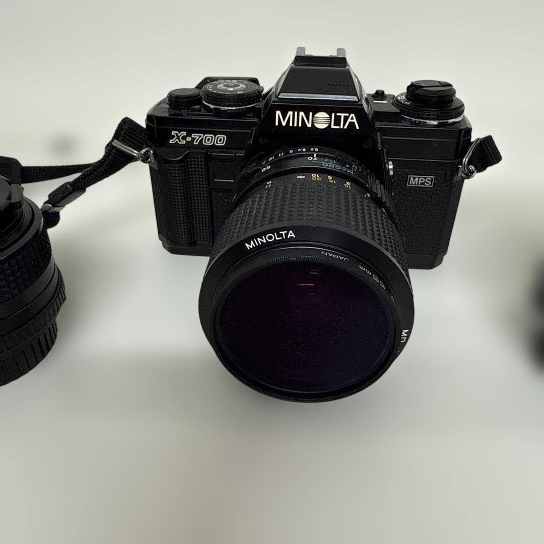 MINOLTA X-700 フィルムカメラ レンズ2本セット - メルカリ
