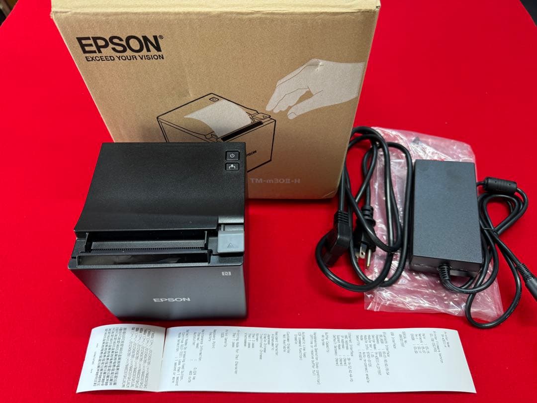 使用極少 EPSON TM-m30Ⅱ-H ブラック レシートプリンター ⑦