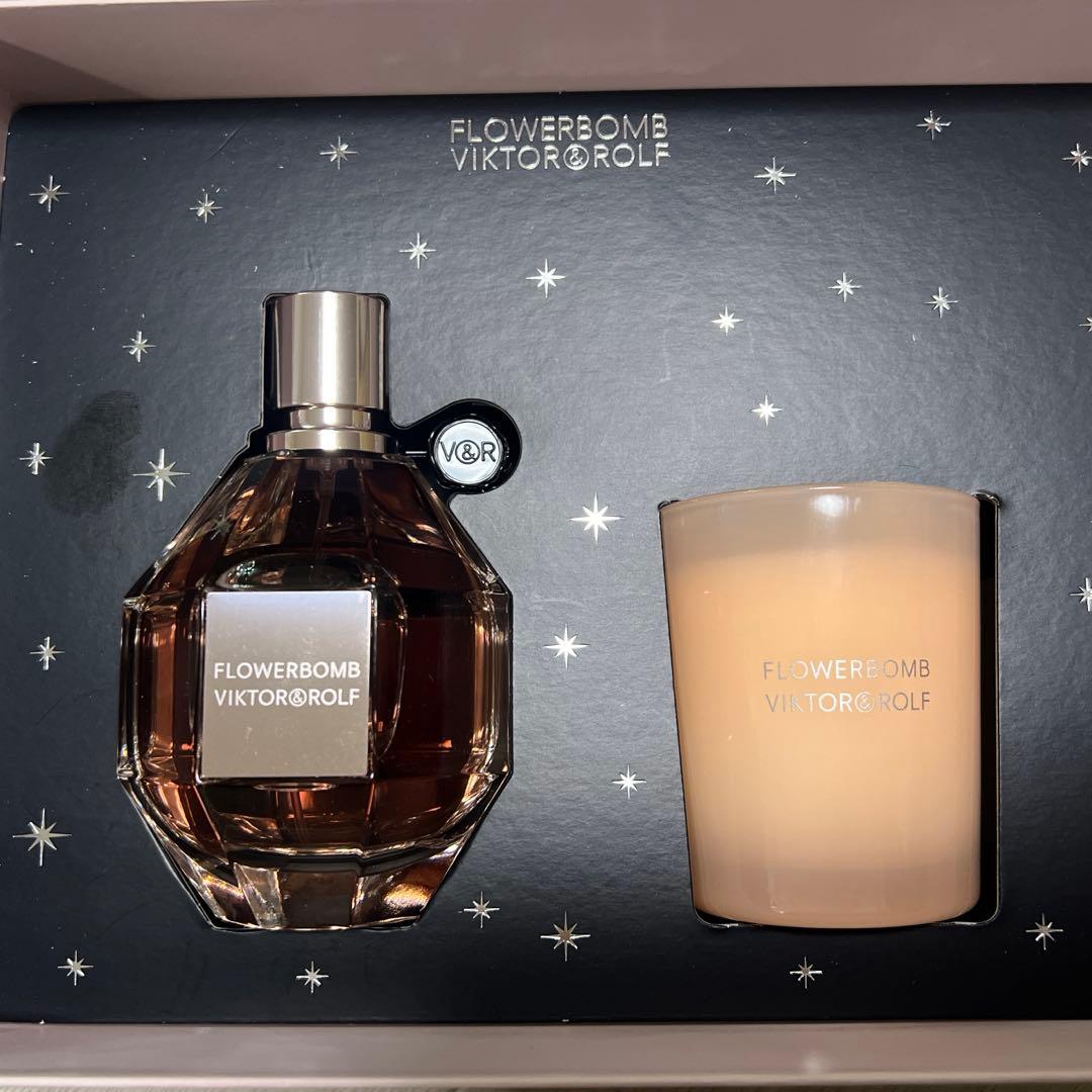値下げ！FLOWERBOMB VIKTOR &ROLF キャンドル付き❣️ 楽天市場】ヴィクターアンドロルフ VIKTOR & ROLF オードパルファム