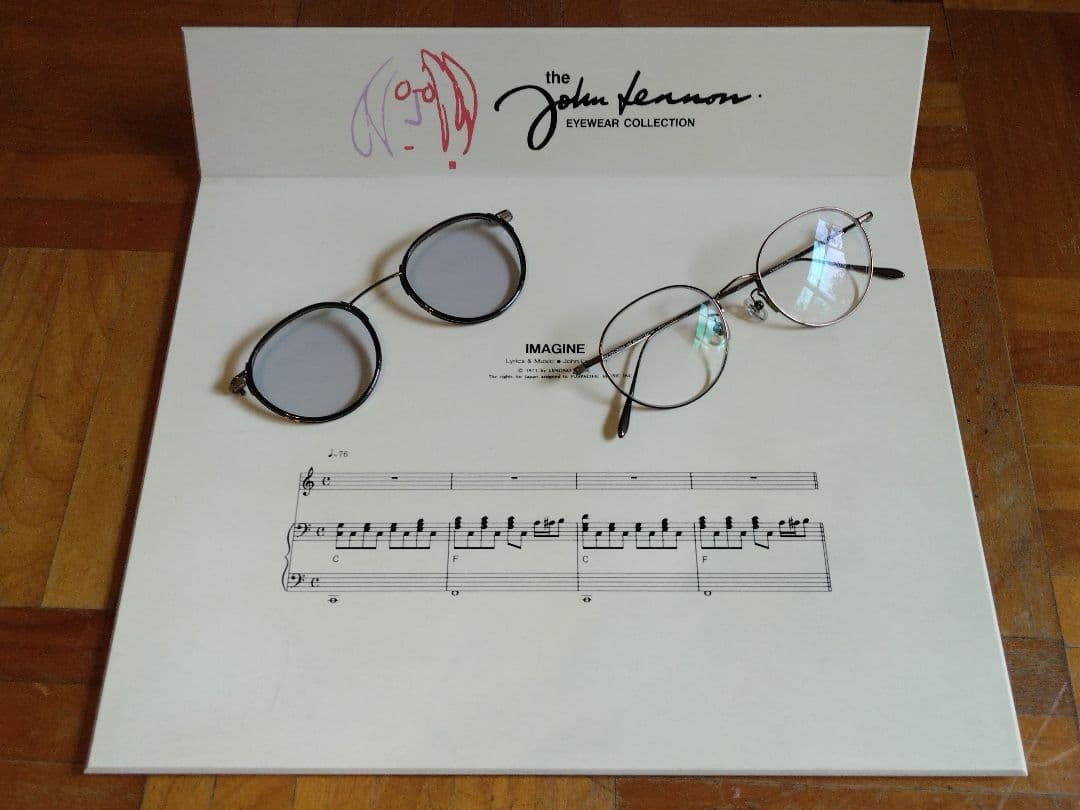 希少レア非売品！ ジョンレノン アイウェアコレクション 特注メガネ