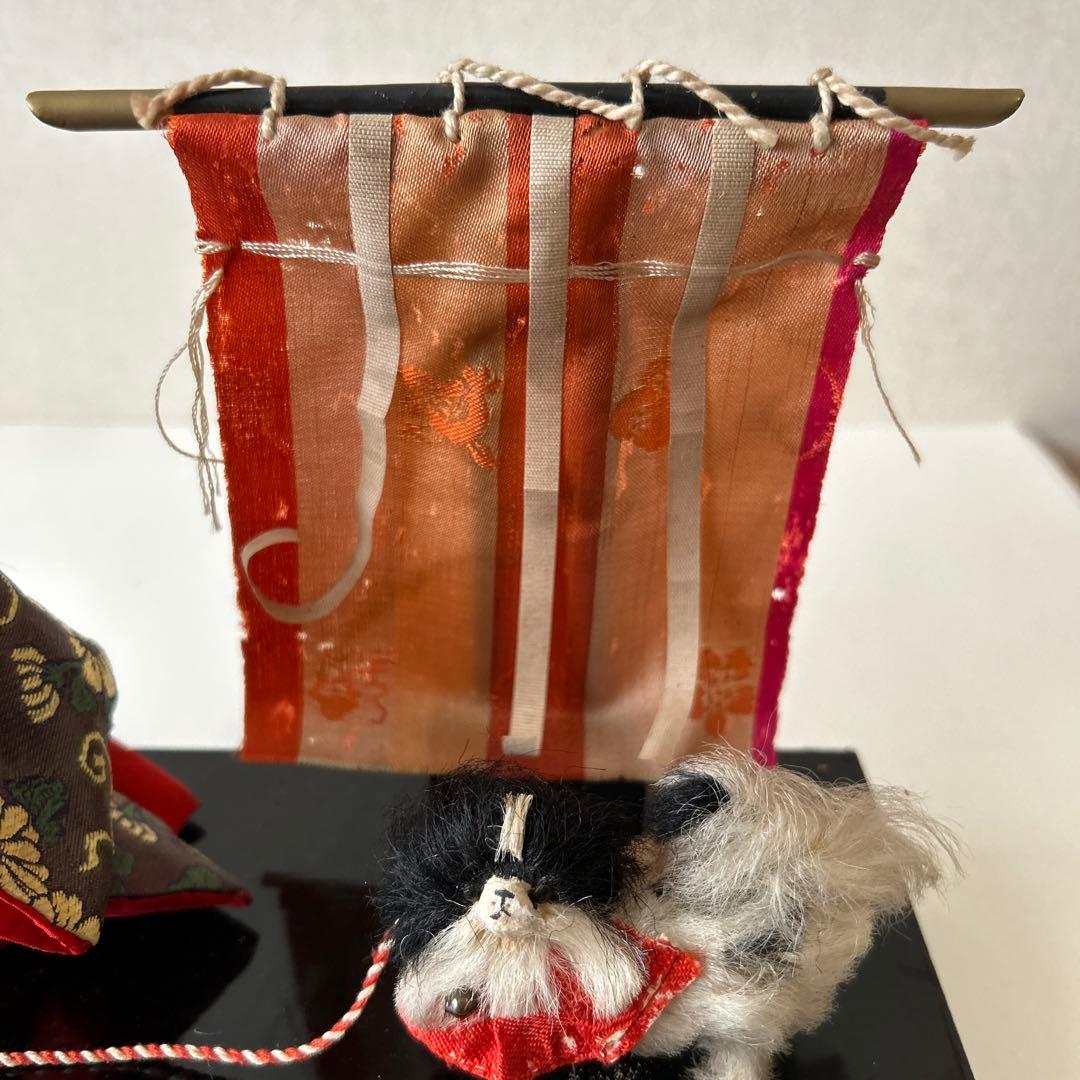 雛人形 狆引き官女 犬引き官女 狆を連れた官女 明治 大正 市松人形