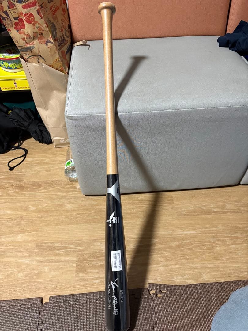 ヤナセ硬式木製バット　84センチくり抜き 野球 ヤナセ 硬式木製バット 先端くり抜き スワロー限定 BFJマーク有