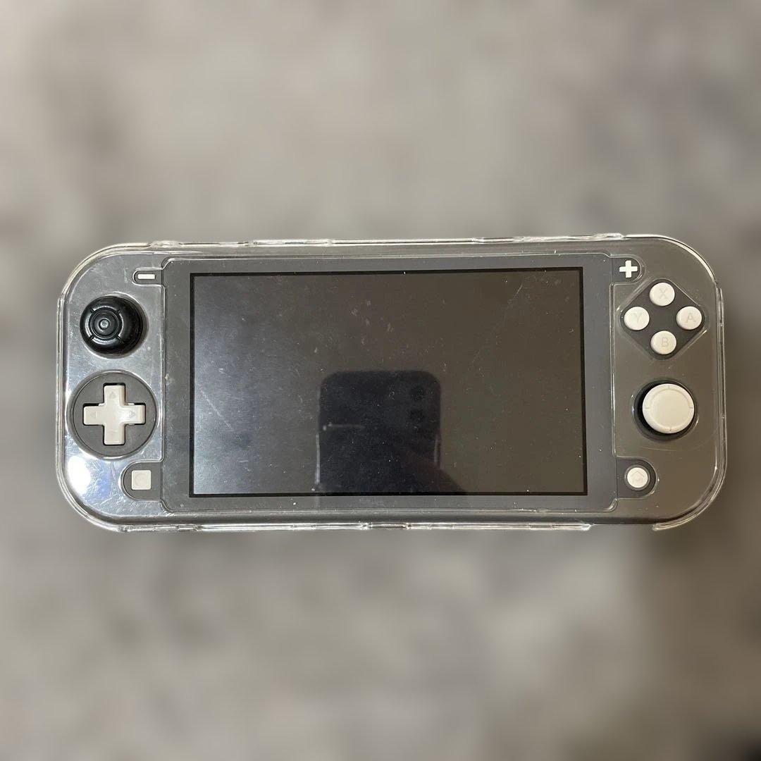 Nintendo Switch Lite クリア Amazon.com: eXtremeRate Transparent Clear Blue DIY Replacement