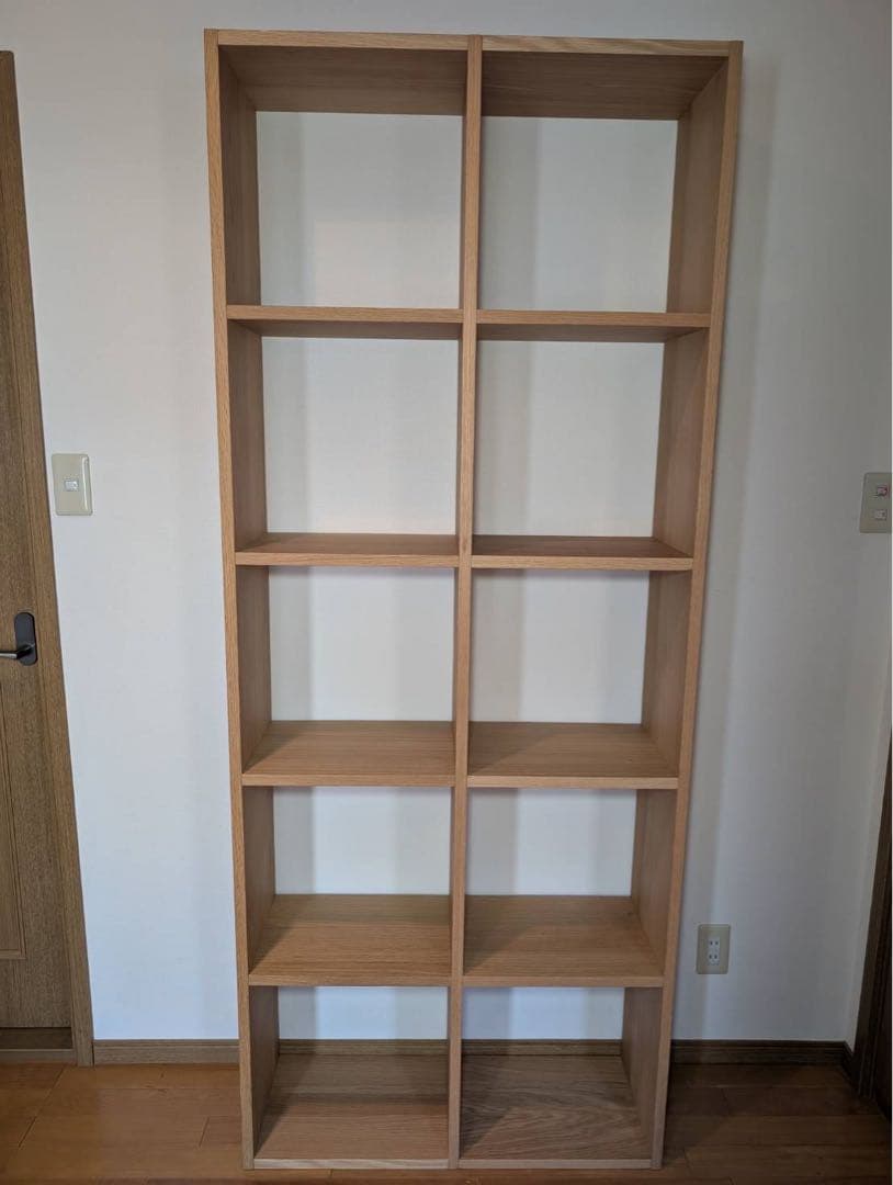 ■送料込■無印良品 スタッキングシェルフ 木製家具 棚 オーク材 収納 MUJI スタッキングシェルフ・追加2段・オーク材 | 無印良品