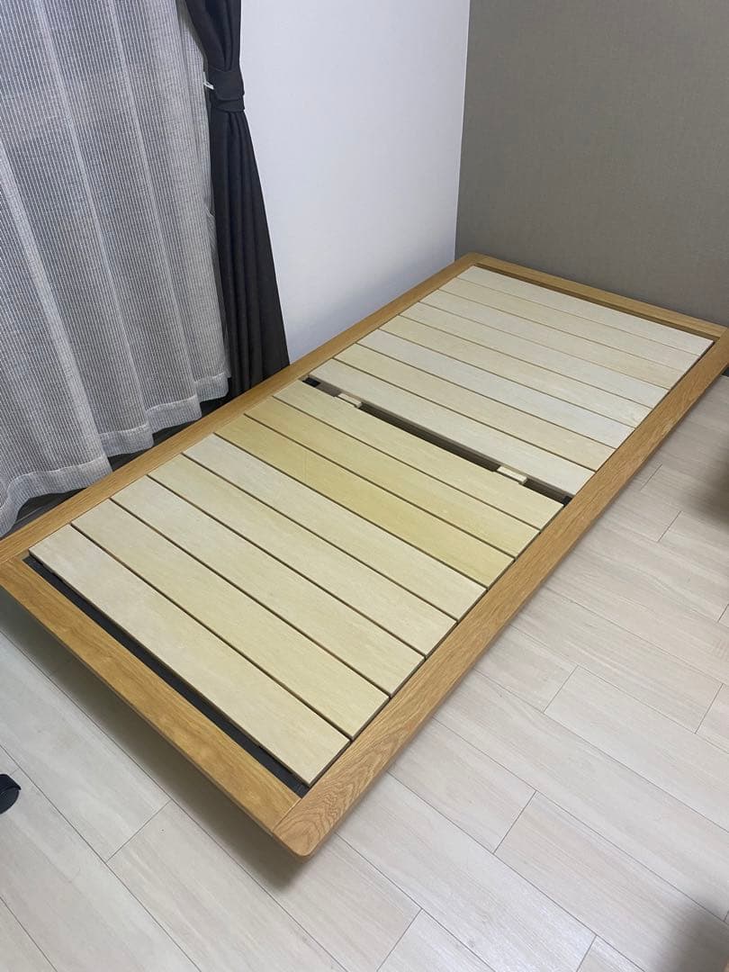 無印 すのこベッドフレーム シングル - メルカリ