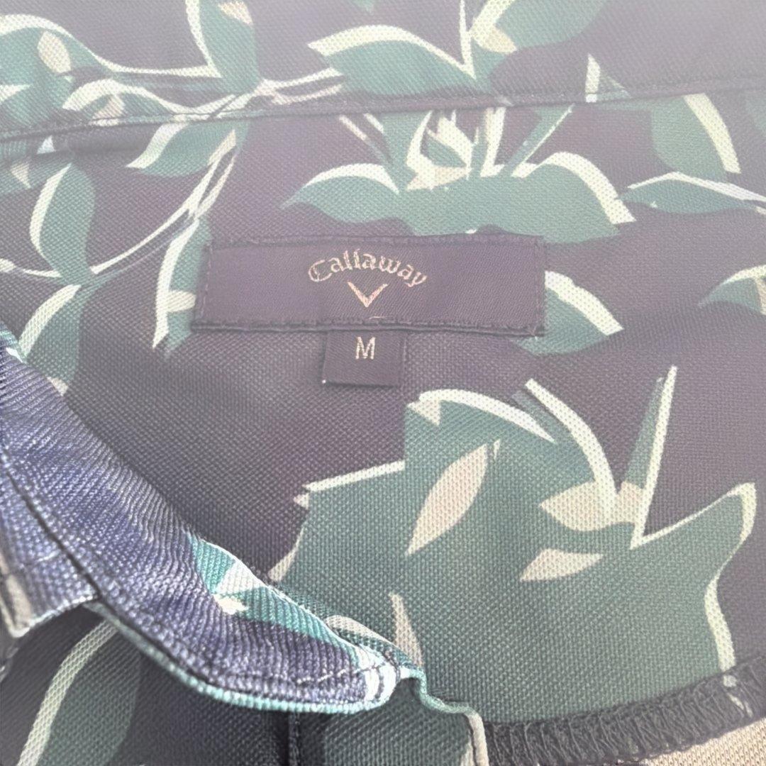 超美品】Callaway ♪メンズ葉柄ポロシャツ Mサイズ - メルカリ