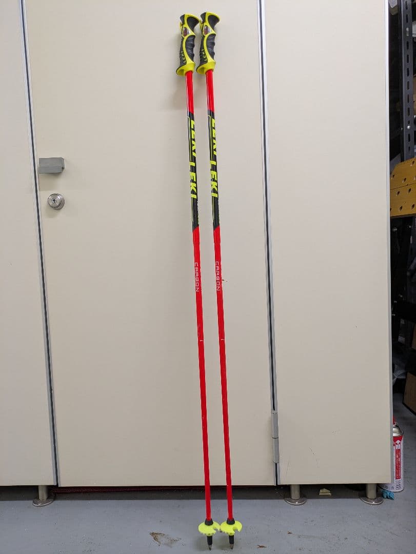 LEKI Venom Race スキー用ストック カーボン製　125センチ Leki Venom 3D SL Ski Racing Poles – Hybrid Aluminum & Carbon