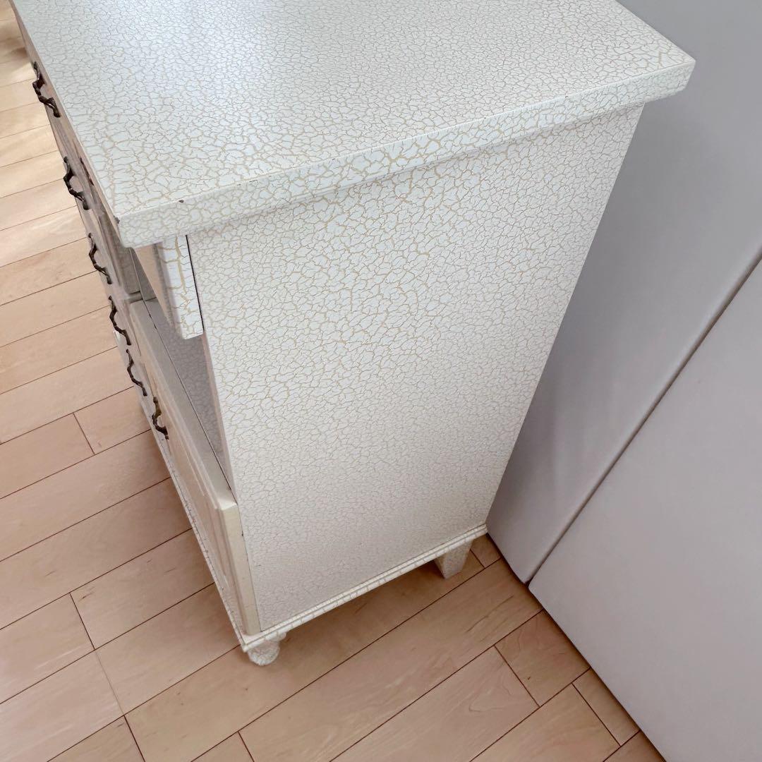 猫脚 フレンチアンティーク クラック加工 姫家具 ロココ調 サイド