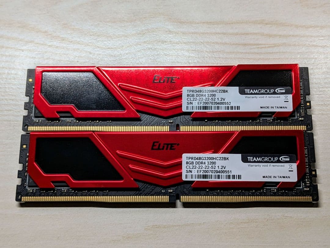 Team Elite DDR4 3200MHz 16GB (8GBx2枚) Team Group（チームグループ） TEAM ELITE DDR4 3200 16GB (8GB×2