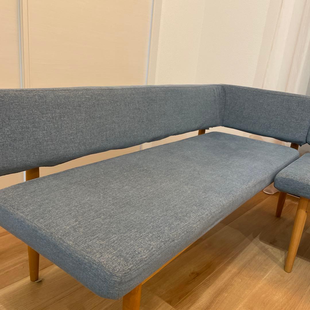 MOMO NATURAL モモナチュラルBRICK SET R L字型ソファ