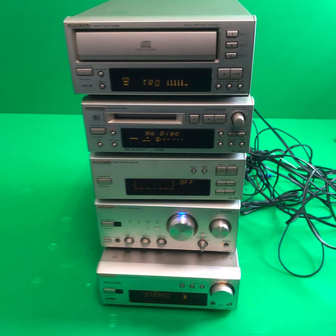 Onkyo ミニコンポ CDデッキ MDデッキ イコライザー アンプ プロセッサ Amazon.co.jp: ONKYO オンキョー MD-185II MDレコーダー(MDデッキ