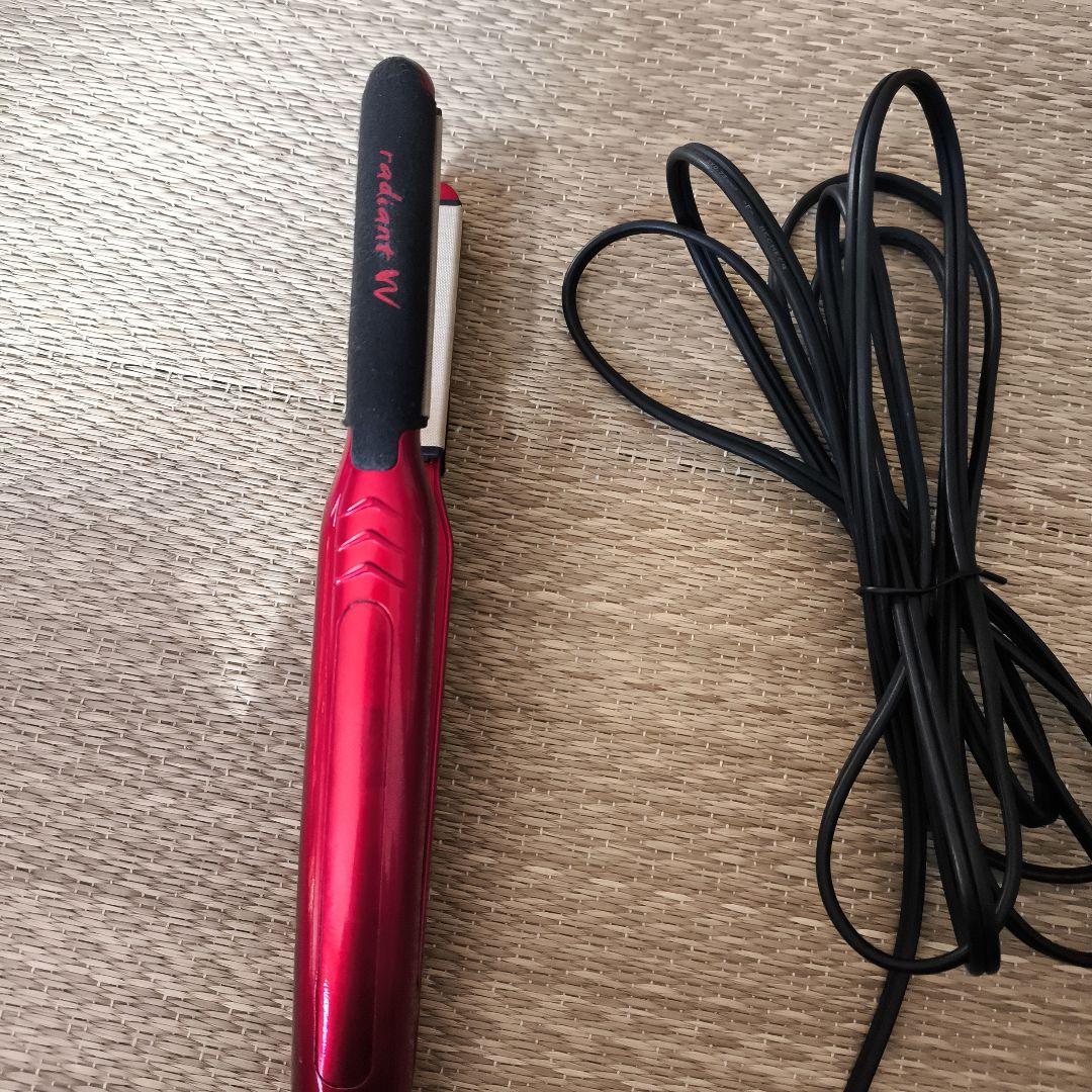 radiant W ストレートヘアアイロン レッド 楽天市場】【radiant公式店】1年保証 シルク ヘアアイロン radiant W