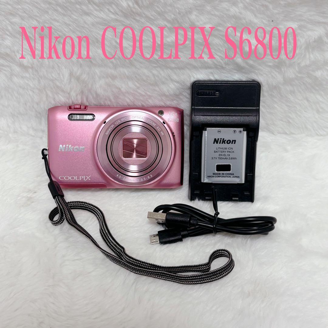 【極美品】Nikon クールピクス COOLPIX S6800 ピンク Nikon COOLPIX S6800 Compact Digital Camera Pink English language