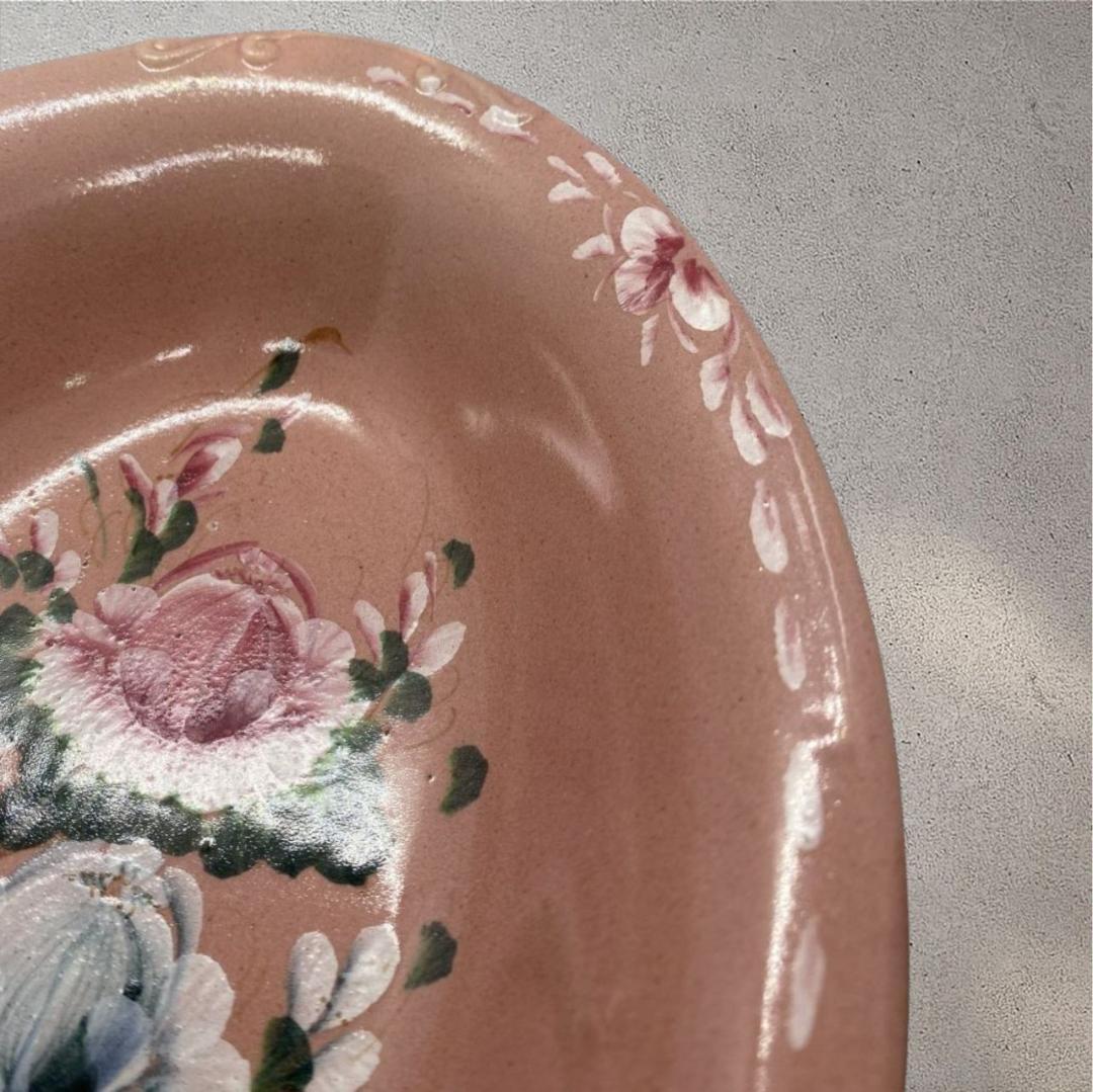 VNEM1-14-2) ベトナム ソンベ焼き 深皿 ピンク ナンセラミック - メルカリ