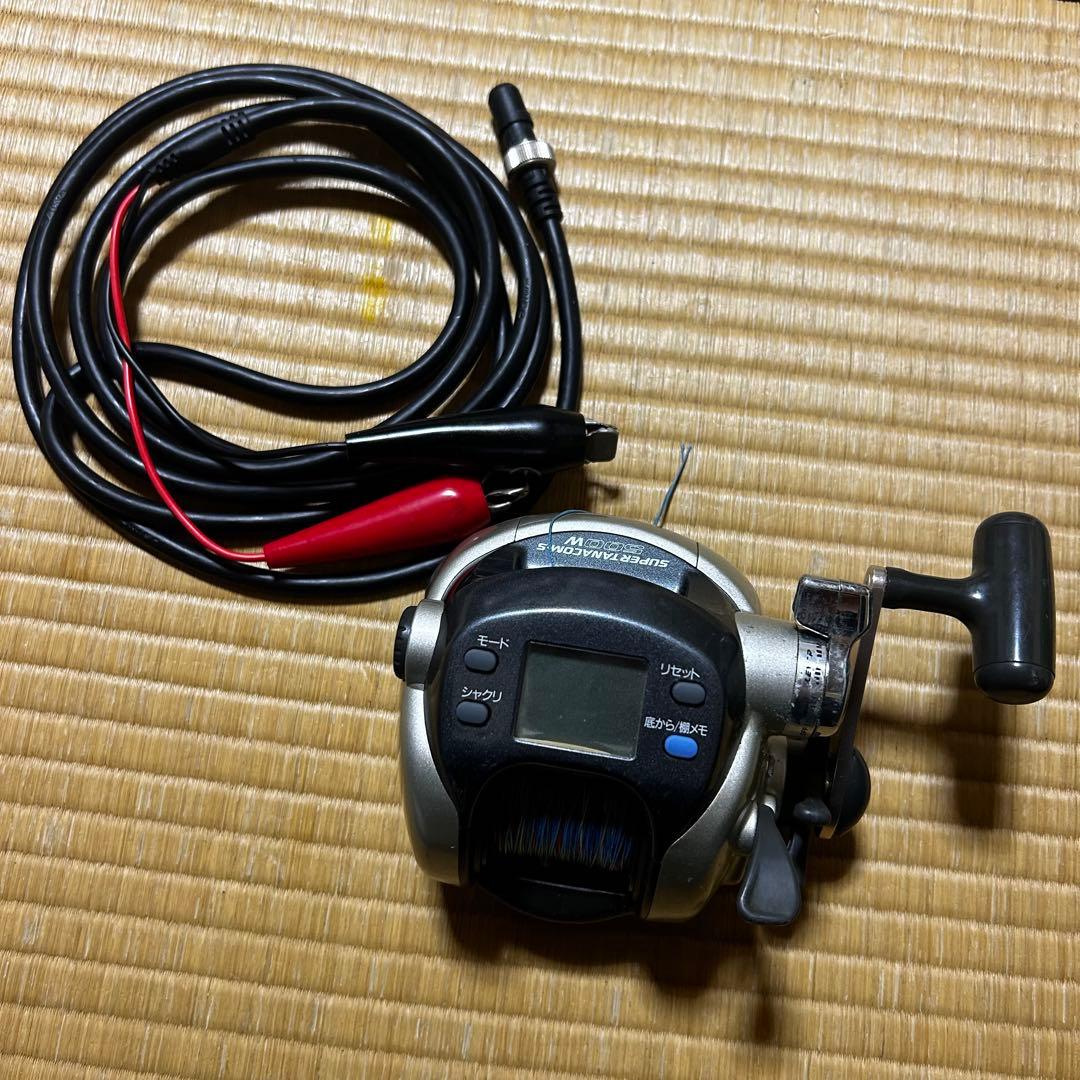 ダイワ 電動リール スーパータナコンS500W ワニ口ケーブル付き - メルカリ