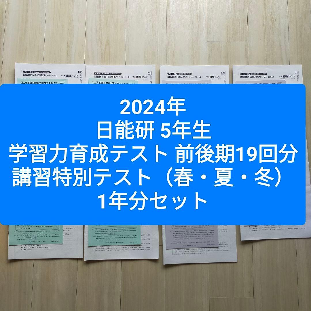 2024年度 日能研5年生 学習力育成テスト、特別テスト - メルカリ