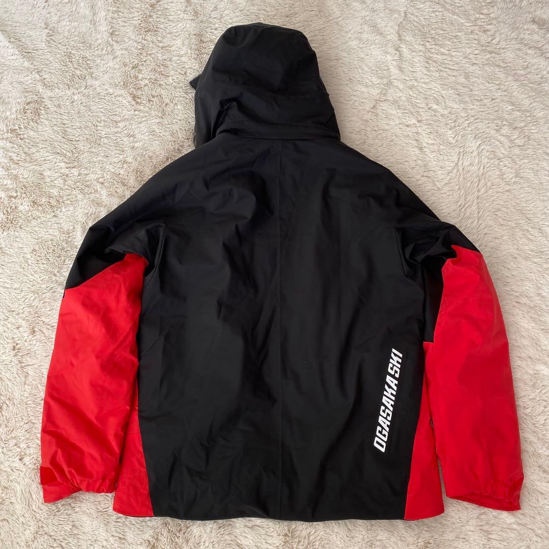 美品♪デサント オガサカ メンズM スキーウェア上下セット 黒赤 - メルカリ