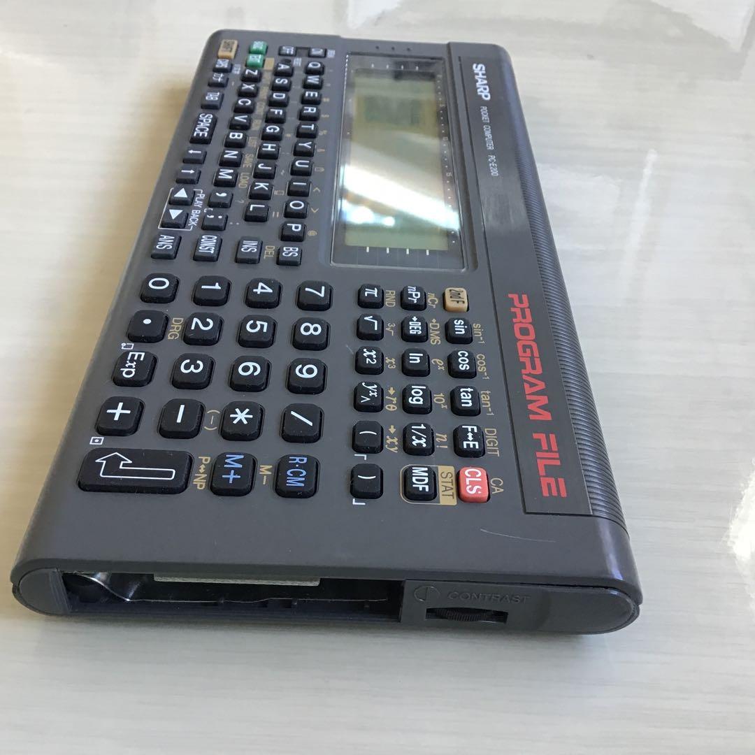 シャープ ポケットコンピュータ PC-E200 ✨ポケコン✨レア✨電源入り