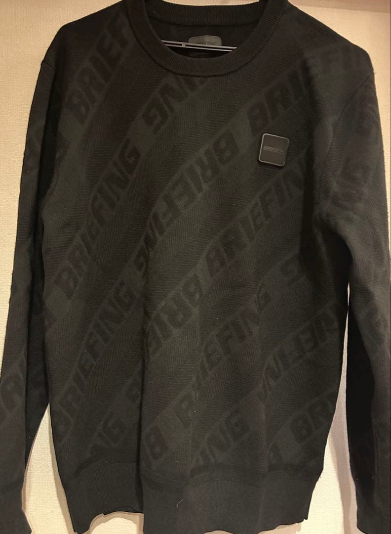 BRIEFING ブラック セーター L 美品 BRIEFING GOLF（ブリーフィングゴルフ） ブリーフィング ゴルフ