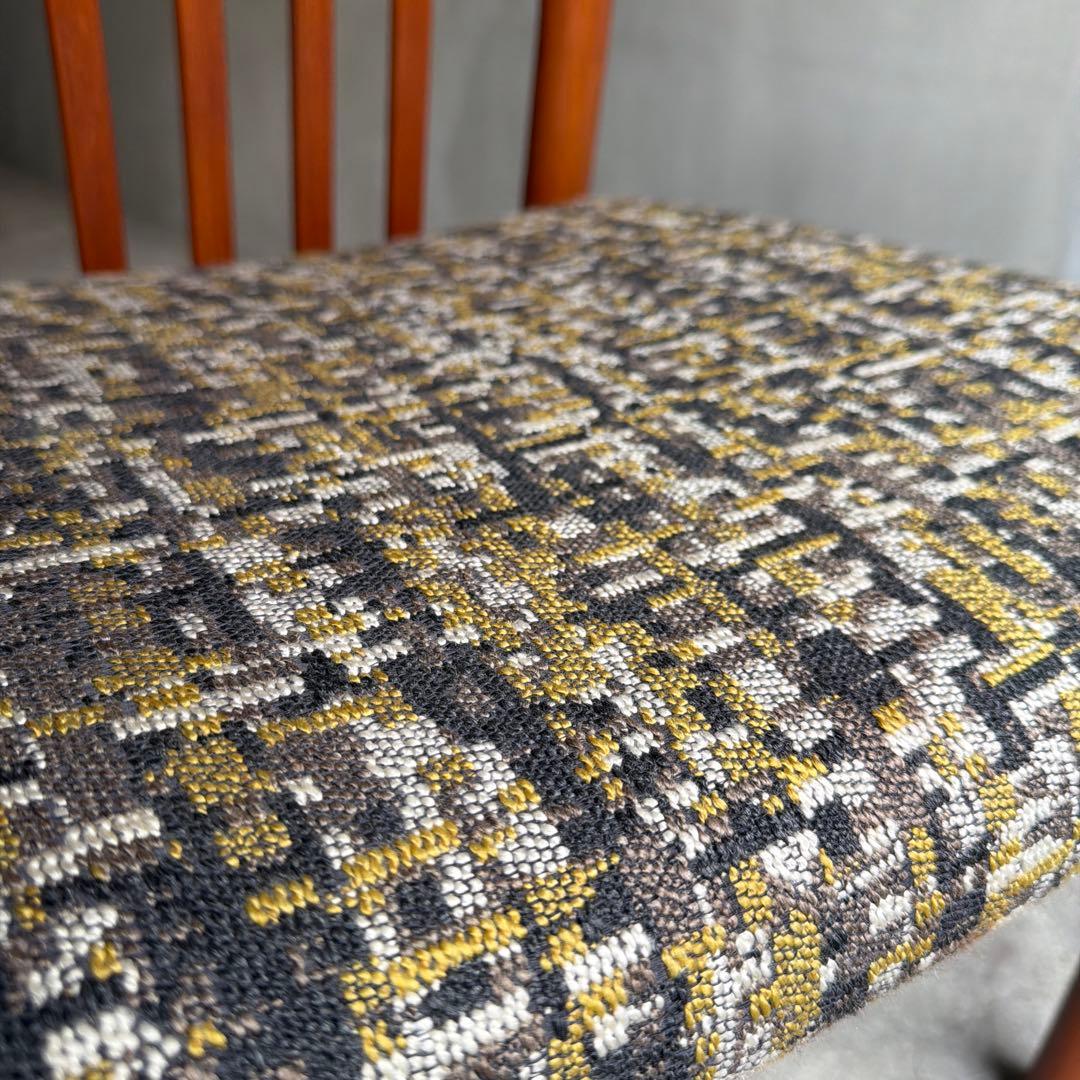 極美品 北欧 デンマーク チーク無垢 ハイバックアームチェア