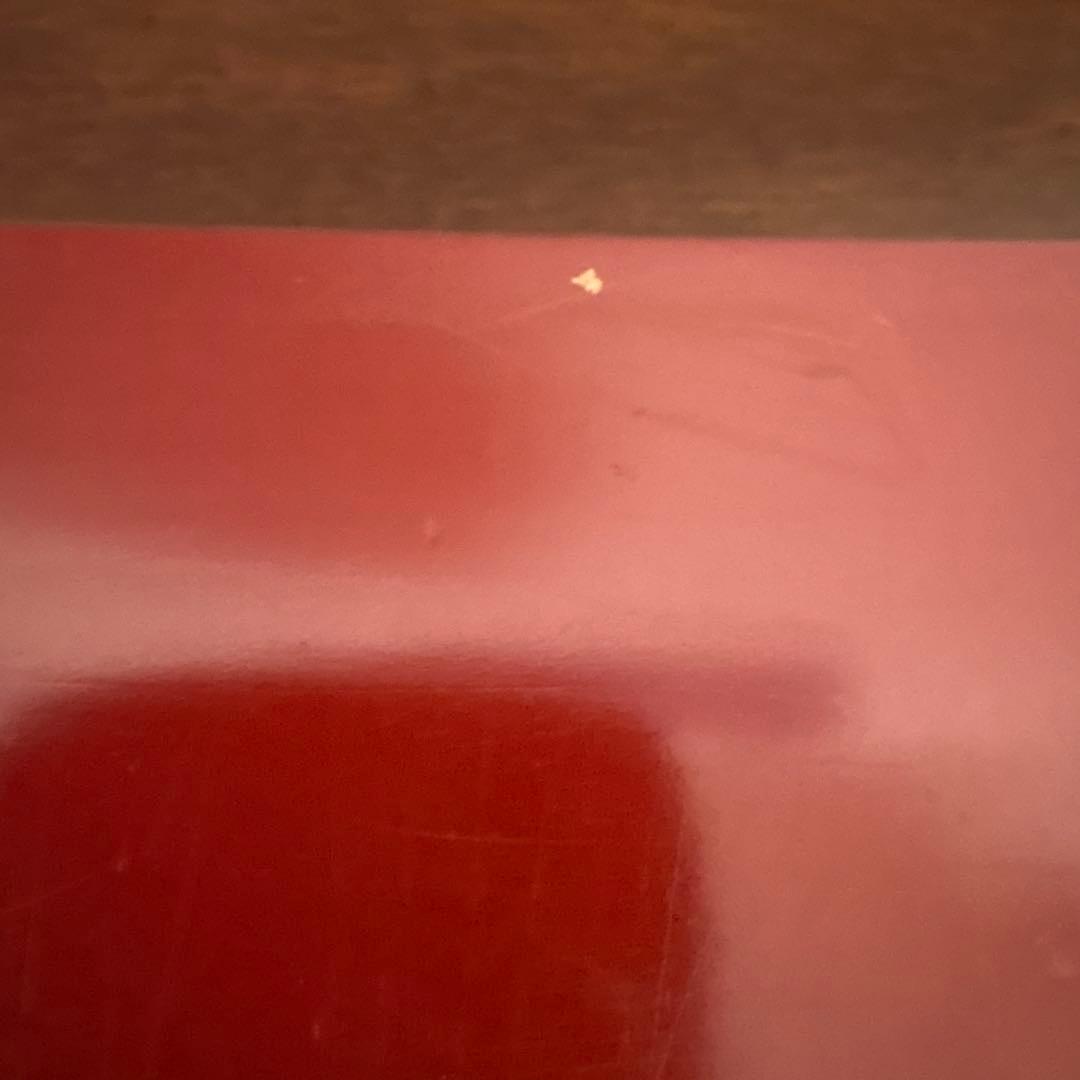 昭和レトロ 漆器 三段重 重箱 角重 民芸文様 蓋なしあり 宝箱 シール