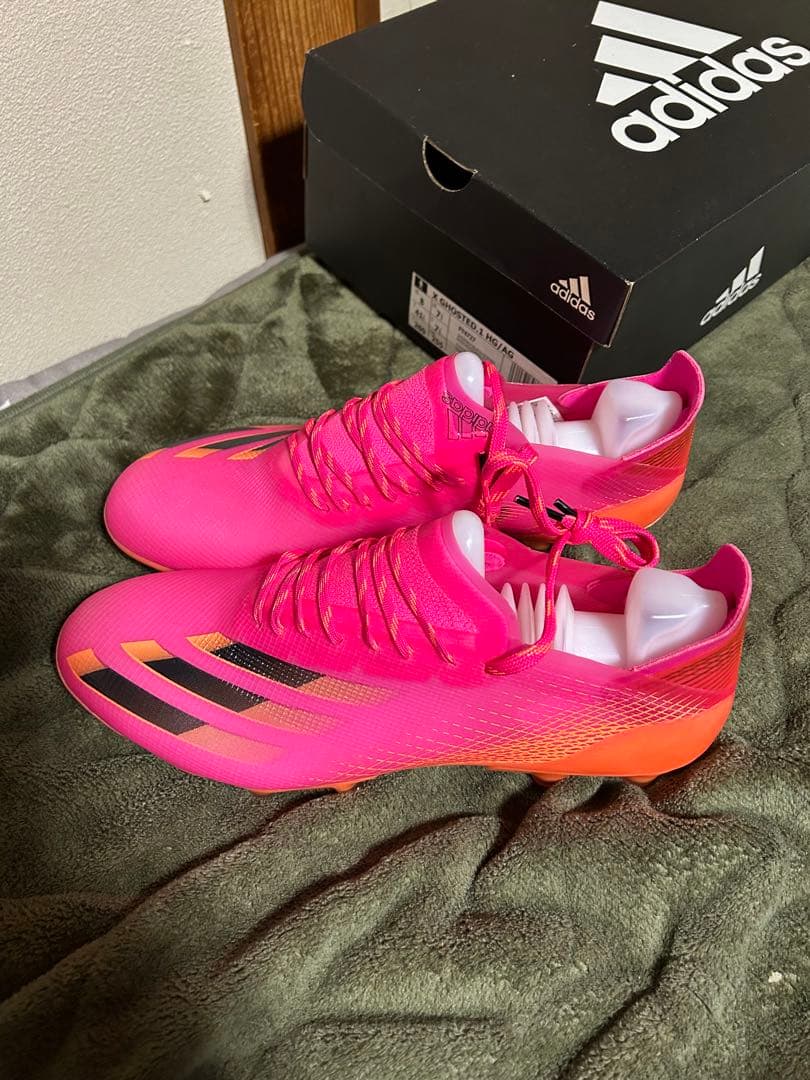 adidas X GHOSTED.1 HG/AG サッカーシューズ US8 adidas X Ghosted .1 FG - White/Core Black/Metallic Gold Melange