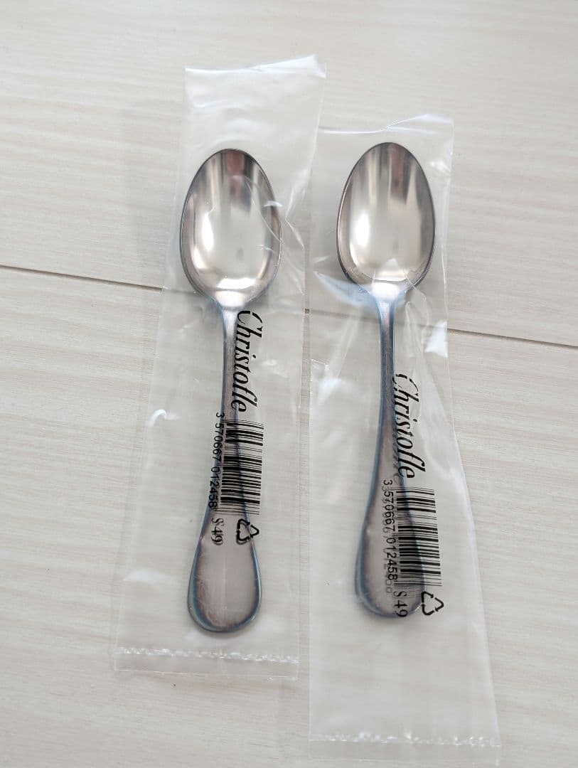 クリストフルシルバーコーヒースプーン2本セット - メルカリ