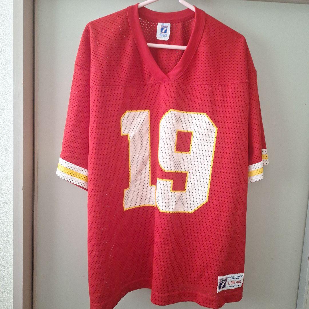 希少 90s USA製 NFL チーフス ジョー・モンタナ ジャージ L 赤 - メルカリ