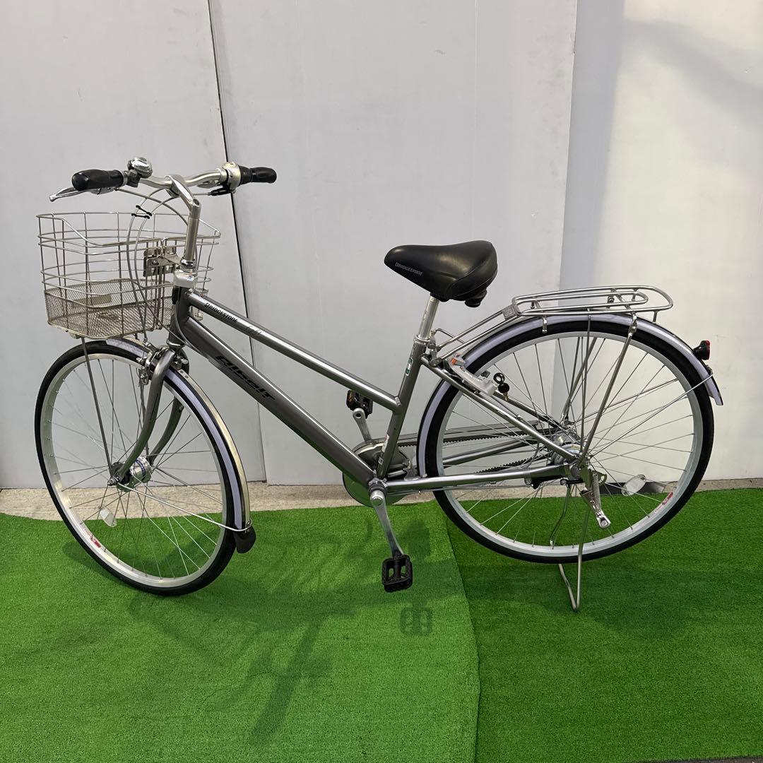 ブリヂストン アルベルト自転車27インチ 内5速 シルバー美品【引き取り限定】 BRIDGESTONE（ブリヂストン） ☆2025年10月新発売新モデル【Happy
