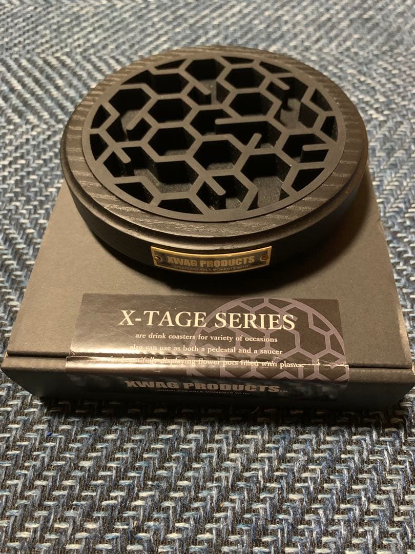 XWAG PRODUCTS 六角形コースター ウッドブラック　未使用 XWAG PRODUCTS 六角形コースター ウッドブラック 未使用 XWAG PRODUCTS