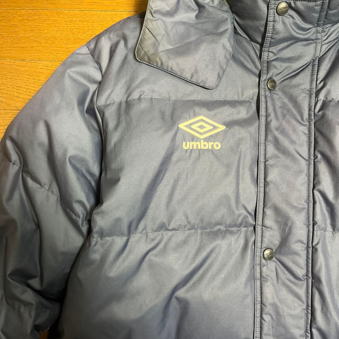 アンブロ ロングダウンコート ベンチコート UCA1642 ネイビー Lサイズ