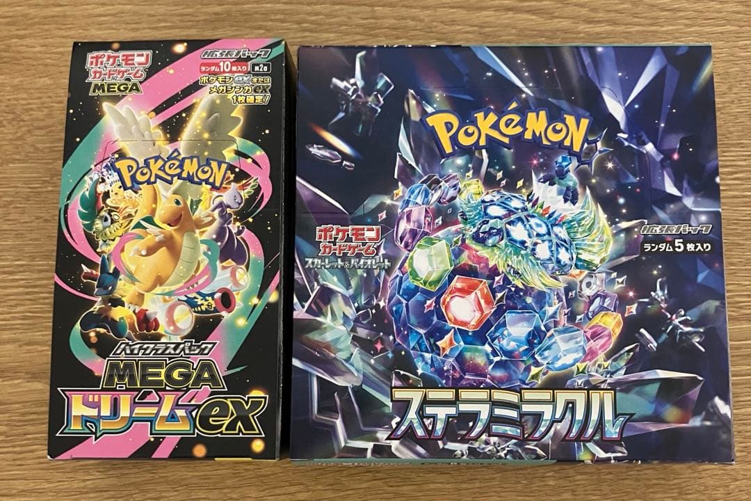 ポケモンカードゲーム megaドリームex ステラミラクル各1BOX - メルカリ