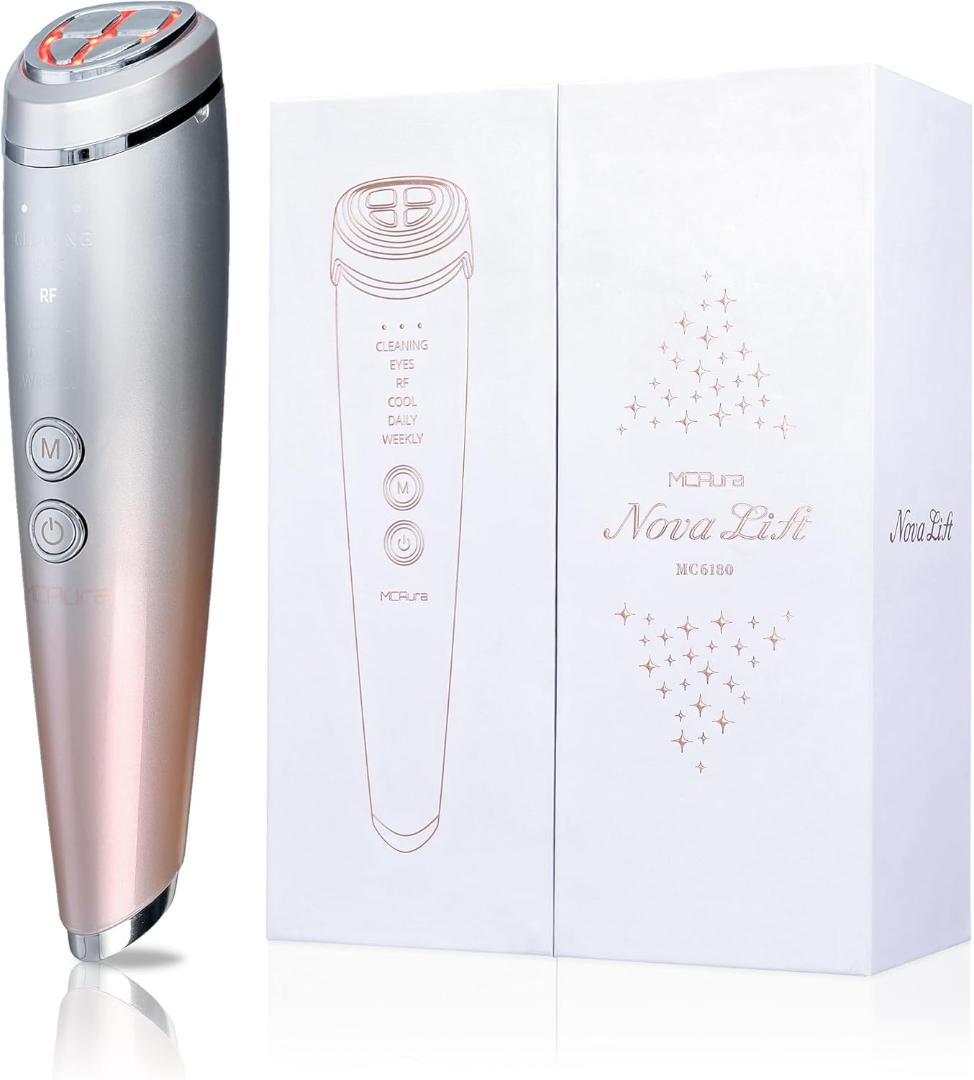 MCAura 多機能美顔器 EMS RF EMS 超音波振動 イオン導入/導出 Amazon.co.jp: 【国内正規品】美顔器 EMS美容器 RF美顔器 EMS微電流 超