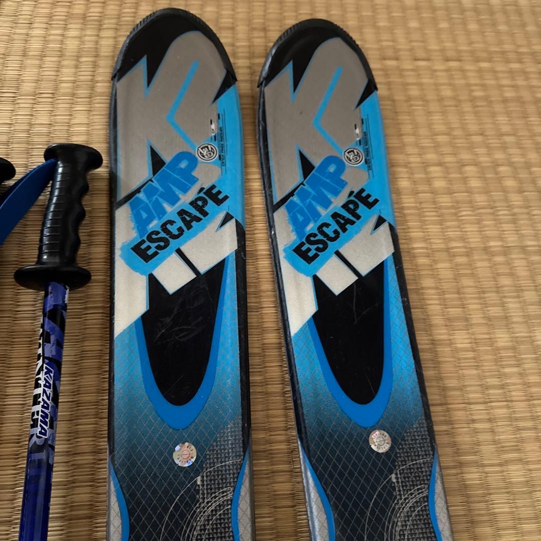 スキー板&ストック】K2 AMP ESCAPE スキー板 123cm - メルカリ